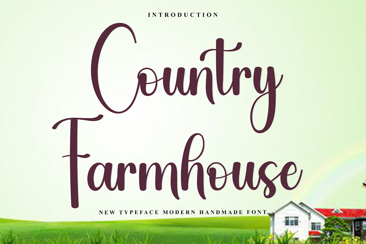 Country Farmhouse, a Handwritten Font by InermediaSTUDIO (Photo 1 of 8)