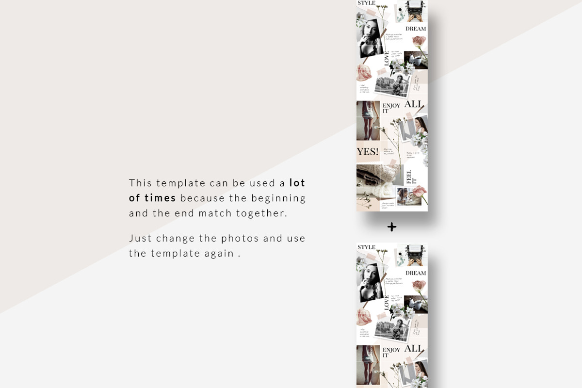 Instagram PUZZLE template - Floral, a Social Media Template by CreativeFolks (Photo 6 of 6)
