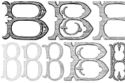 Victorian Alphabets PACK 19 FONTS !!, a Blackletter Font by Intellecta Design (Thumbnail 25 of 48)