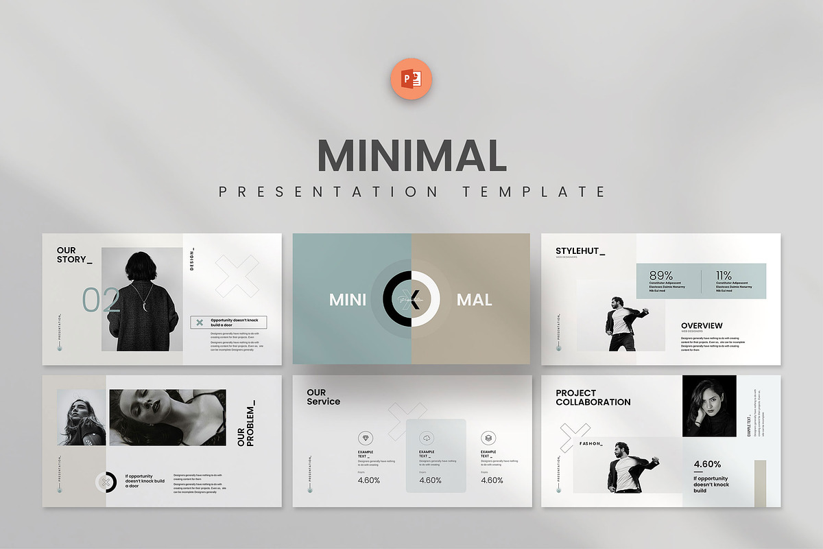 X-Minimalist Presentation, a Presentation Template by KreateTribe (Photo 4 of 7)