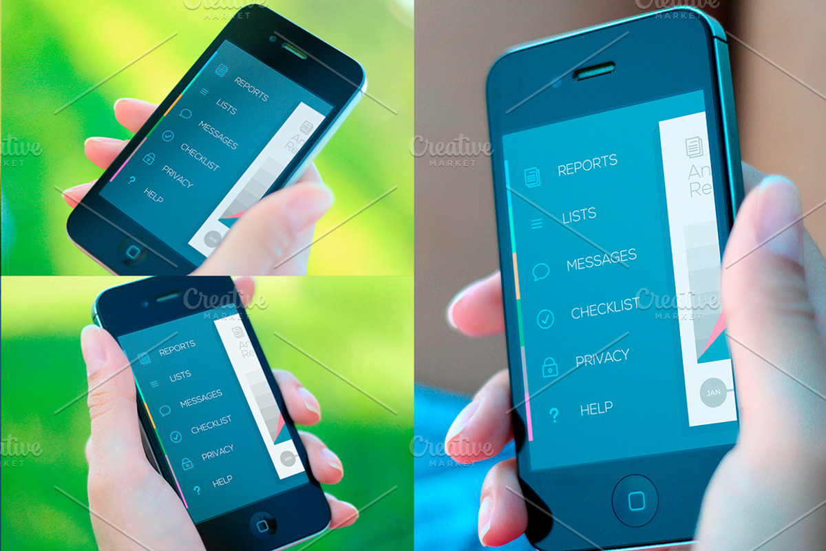 Photorealistic iPhone Mockup, an iPhone Mockup by Yoopy Images (Photo 3 of 5)