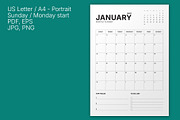 2027 Monthly Planner (MP049-27-Set), a Stationery Template by mikhailmorosin (Thumbnail 3 of 8)