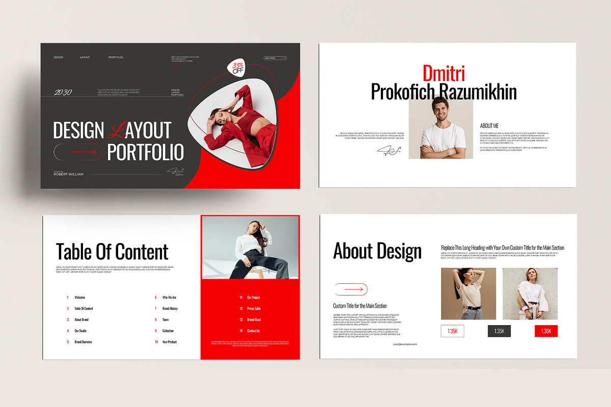 Design Layout Portfolio Presentation preview 2