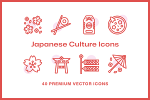 40 Japanese Culture Icons