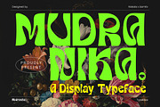 Mudranika - A Display Typeface, a Sans Serif Font by Samtiv Studio (Thumbnail 1 of 7)
