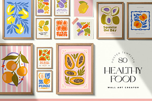 Healthy Food | Wall Art Collection, an Object Graphic by Leleka.Store