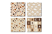 Neutral Newborn Baby Nursery Papers, a Pattern Graphic by Dizzy Art Studio (Thumbnail 3 of 3)