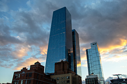 Sunset In Hudson Yards, NYC, Photo