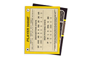 Dugout '87 Baseball Card, a Design Template by Sports Card Templates (Thumbnail 2 of 2)