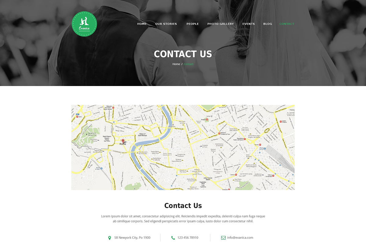 Evanica - Photoshop Template, a Websites & App Template by DigitalCenturySF (Photo 7 of 10)