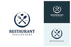 Restaurant logo, a Branding & Logo Template by jundio studio