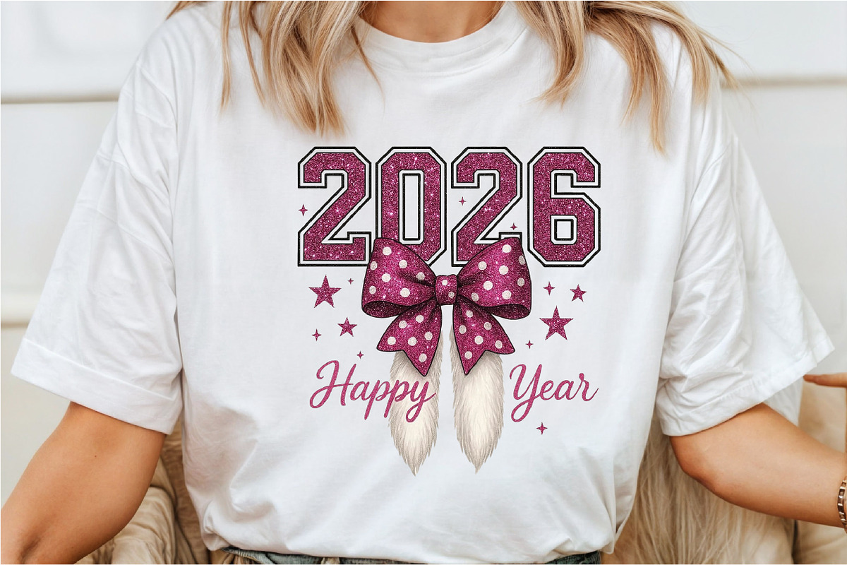 Happy New Year 2026 Sublimation Png, a Seasonal Illustration by Rose Art (Photo 4 of 4)