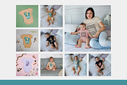 Baby Bodysuit Mockup Set + T-shirt, an Apparel Mockup by TrendkeyMockups (Thumbnail 6 of 7)