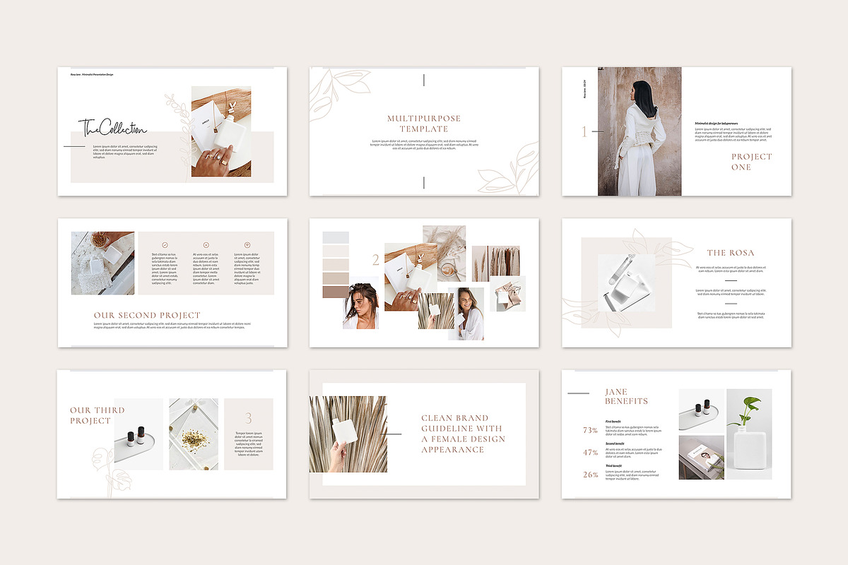 RosaJane Keynote Brand Guidelines, a Presentation Template by AgataCreate (Photo 6 of 13)