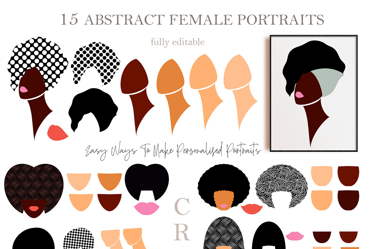 Personalised female portrait creator, a Person Illustration by ArtOLB (Photo 4 of 9)
