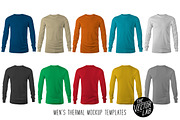 Men's Thermal Mockup Templates, a Shirt Mockup by TheVectorLab (Thumbnail 3 of 3)