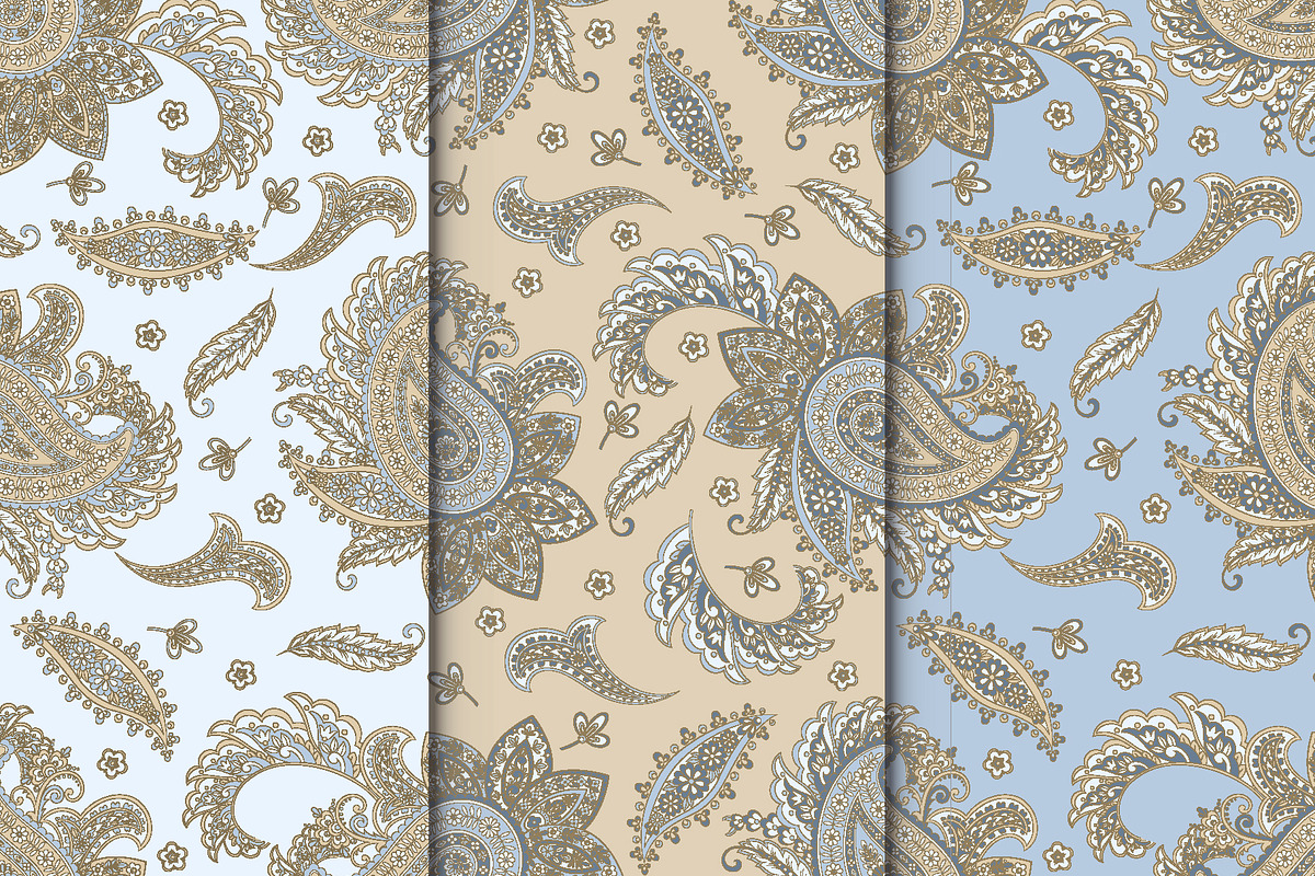 Paisley fabric seamless pattern, a Pattern Graphic by antalogiya (Photo 1 of 4)