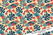 Retro Hawaiian Print Digital Paper, a Pattern Graphic by Chromolume Studio (Thumbnail 5 of 28)