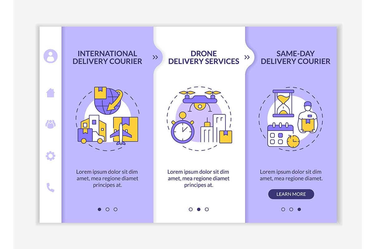 Courier business onboarding template, a Templates & Theme by IMG Visuals