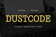 Dustcode - Classic Typewriter Font, a Serif Font by Typia Nesia (Thumbnail 1 of 12)
