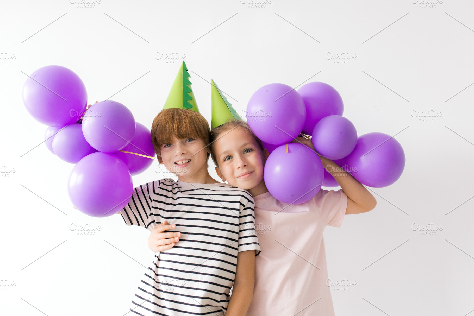 A young boy and girl birthday, a Holiday Photo by Kolomiyets Viktoriya