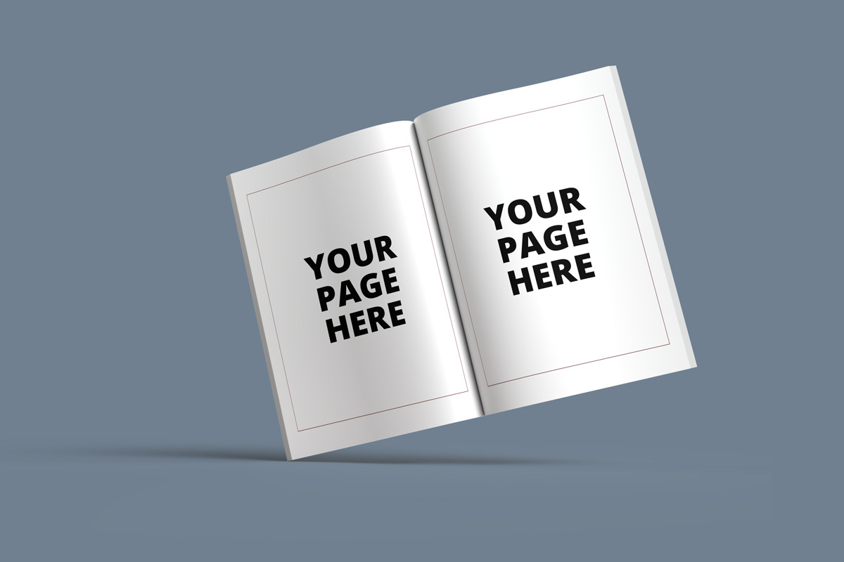 7 X 10 Book Standing on Edge Mockup, a Books & Magazine Mockup by Rami's Mockups (Photo 5 of 9)