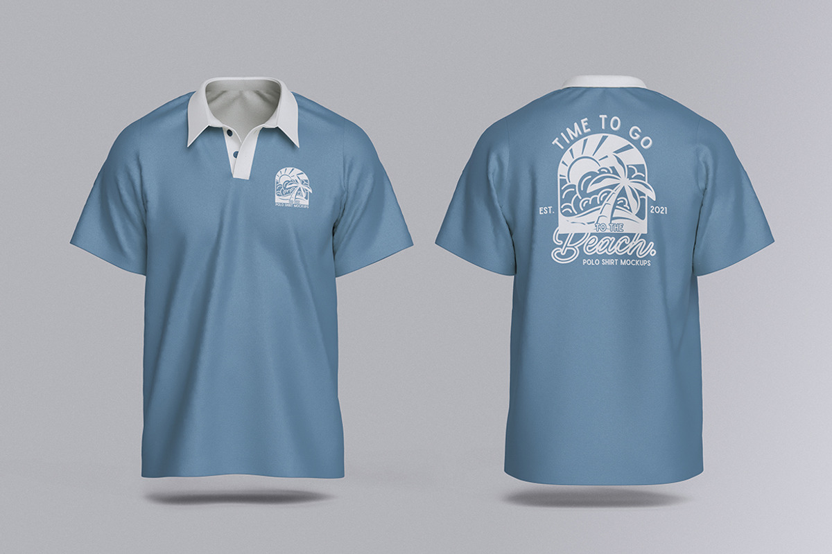 Polo Shirts Mockup, a Shirt Mockup by graphicstory (Photo 1 of 4)