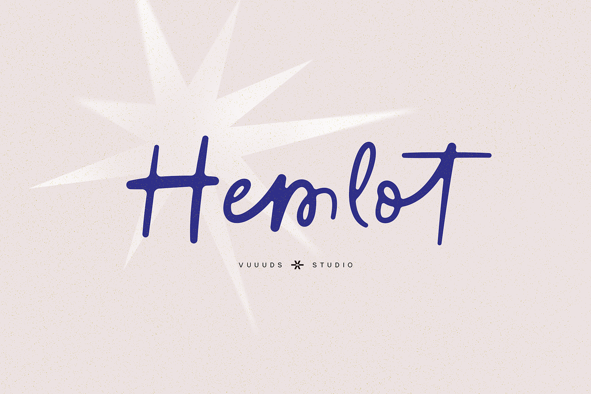 Hemlot, a Script Font by vuuuds (Photo 1 of 9)