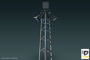 Lighting Tower, an Object 3D Model by 3DCaster (Thumbnail 5 of 6)