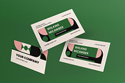 Green Bauhaus Business Card, a Business Card Template by graphicook (Thumbnail 1 of 3)