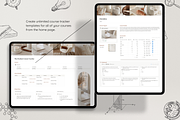 Notion Student Course Tracker, a Websites & App Template by Asha Glenn Design Studio (Thumbnail 2 of 9)