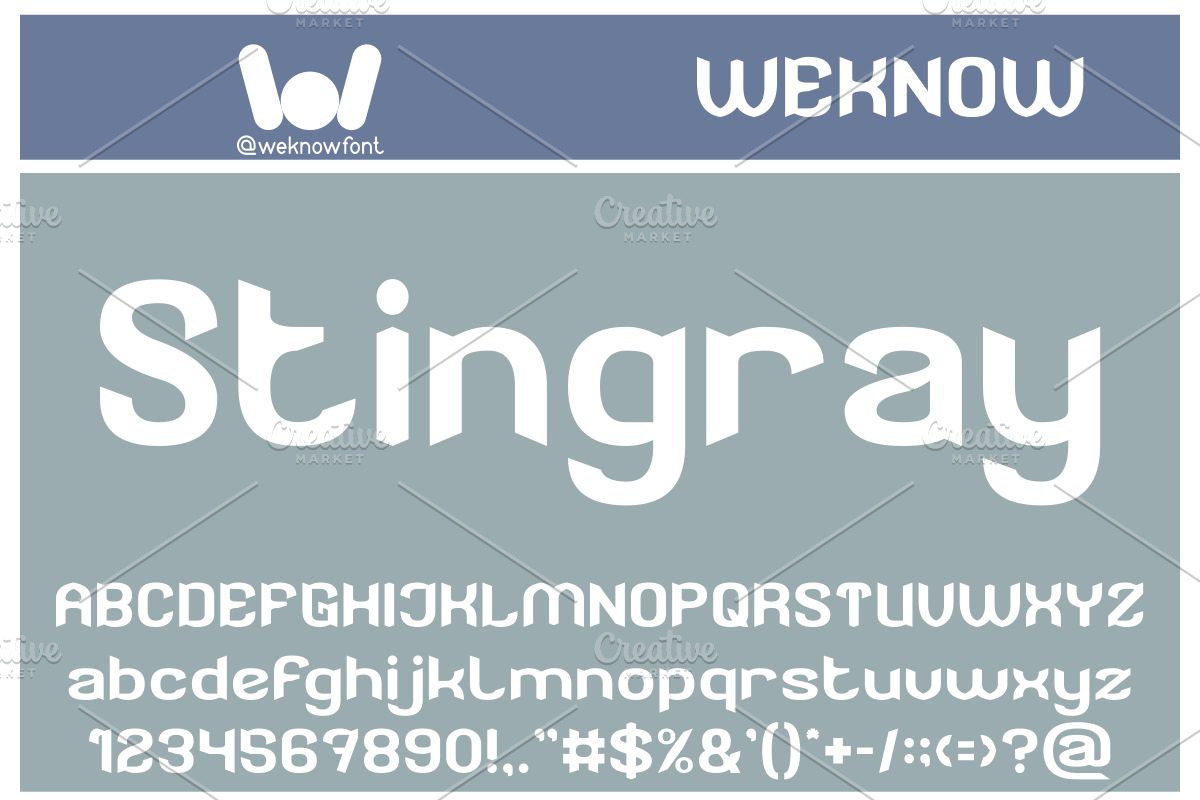Stingray Font, a Font by weknow (Photo 1 of 8)