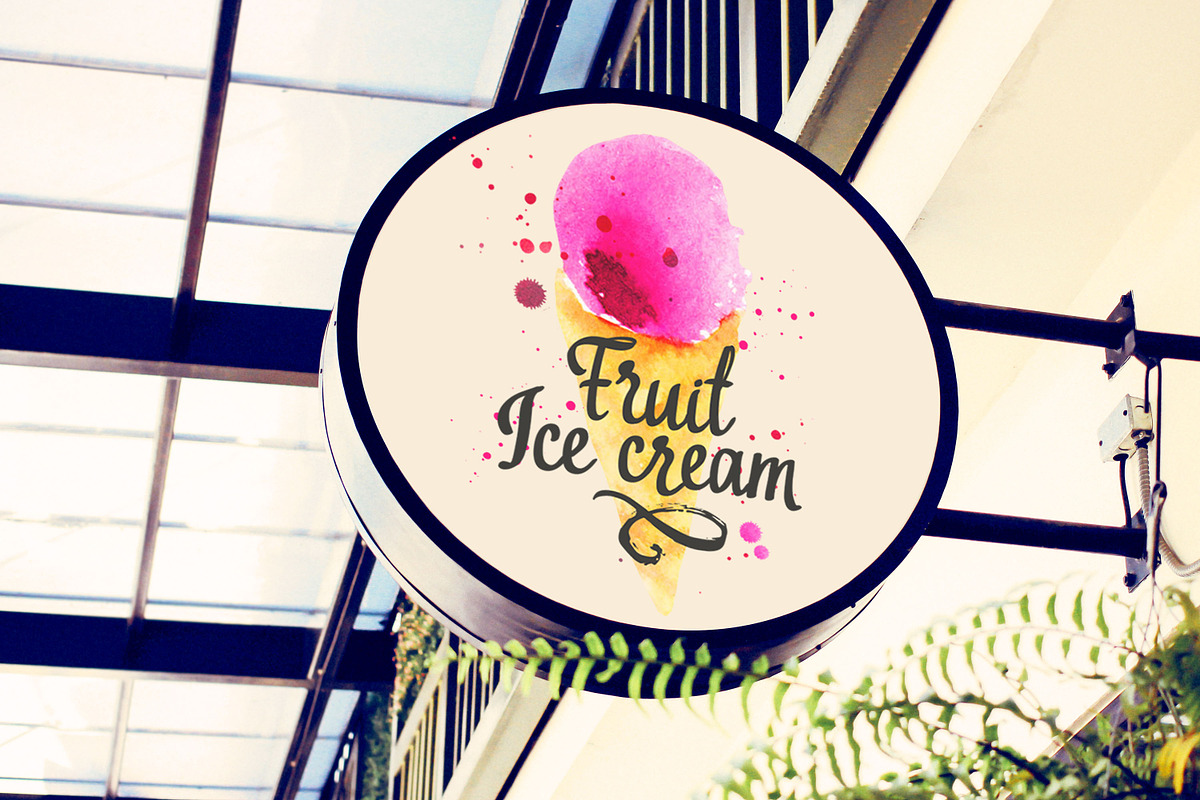 Summer Mood, Watercolor Set With Ice, a Pattern Graphic by Mona Monash (Photo 13 of 13)