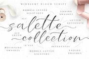 Midnight Bloom Script +18 Free Logos, a Script Font by Pink Coffie (Thumbnail 6 of 15)