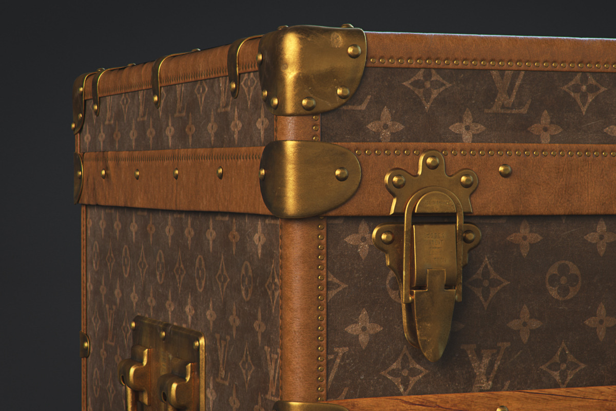 Louis Vuitton Trunk, a Furniture 3D Model by Dmitriy Kalko (Photo 6 of 18)