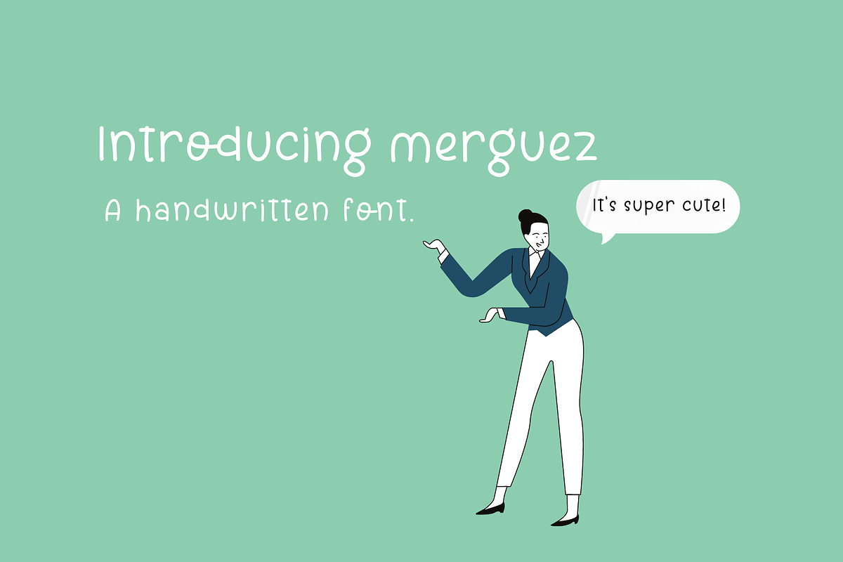 Merguez, a Handwritten Font by Sofia Skoog (Photo 2 of 10)