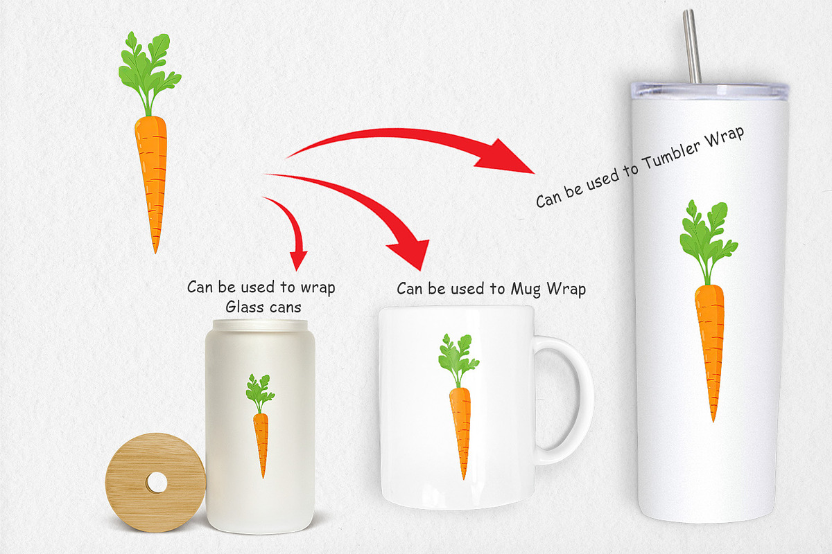 Carrot Clipart, a Graphic by Artnoy (Photo 4 of 5)