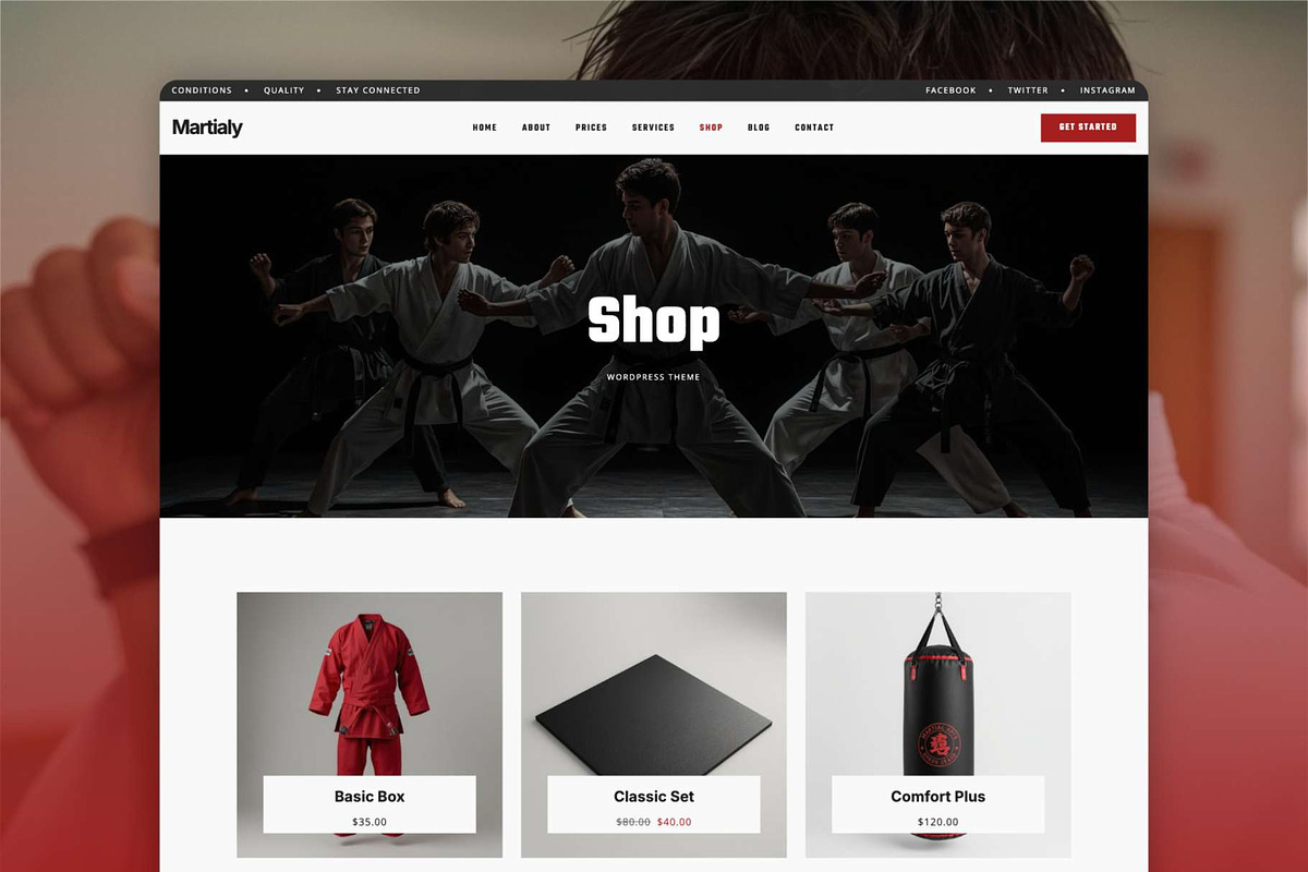 Martial Arts WordPress Theme, a WordPress Template by Nicdark Themes (Photo 3 of 4)