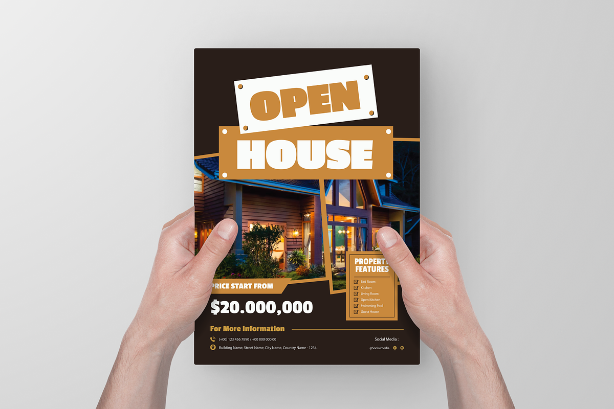 Open House Flyer, a Flyer Template by Annora Studio (Photo 5 of 6)