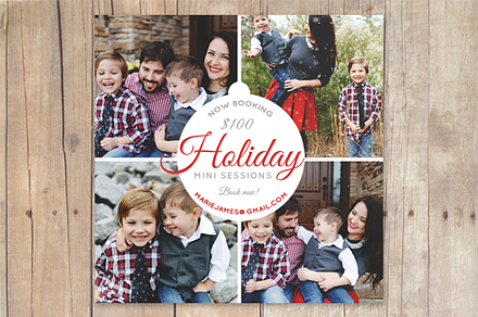 Holiday Mini Session Template