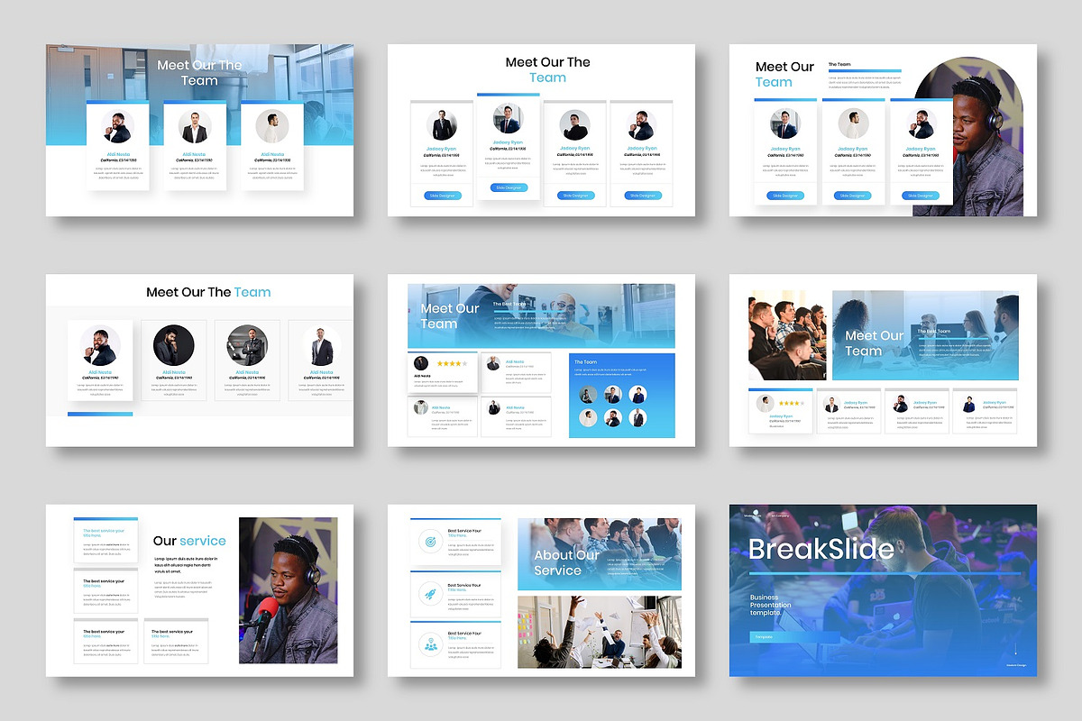 Naomi - Business Google Slide Templa, a Presentation Template by Dens Creative Studio (Photo 3 of 6)