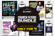 Church Flyer Bundle, a Flyer Template by AfzaalGraphics (Thumbnail 1 of 5)
