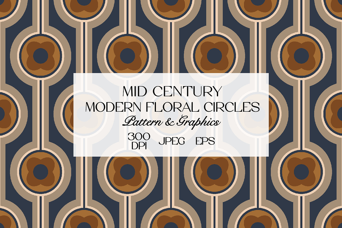 Retro Geometric Seamless Pattern, a Pattern Graphic by StudioGlouna (Photo 1 of 6)
