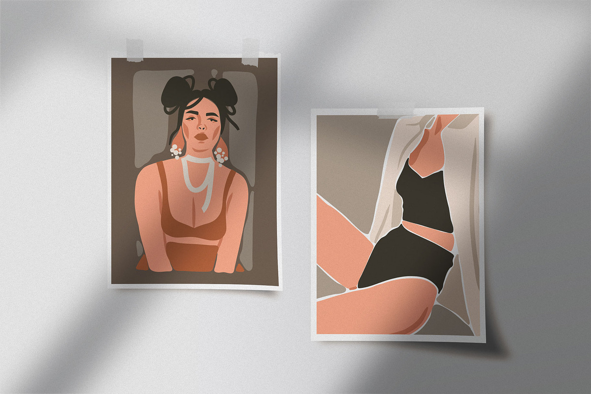 Abstract feminine portrait creator, a Person Illustration by Anastasy_helter (Photo 9 of 10)