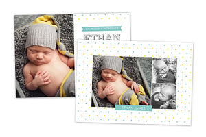 Birth Announcement Template CB022