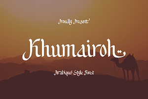 Khumairoh, a Handwritten Font by zamjumps