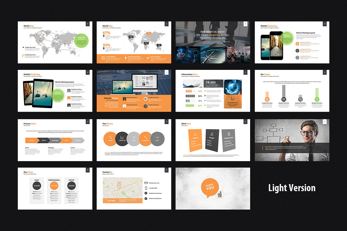 Dreamer Presentation Template, a Presentation Template by itefan Studio (Photo 5 of 6)