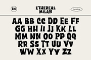Ethereal Milan, a Sans Serif Font by Xelo Graph (Thumbnail 7 of 11)