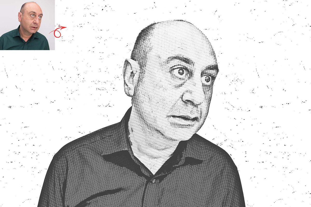 Poster Engraving Photoshop Action, an Action Add-On by MRI STUDIO (Photo 9 of 16)