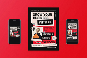 Utilitarian Business Seminar Flyer, a Flyer Template by Aiyari Graphic